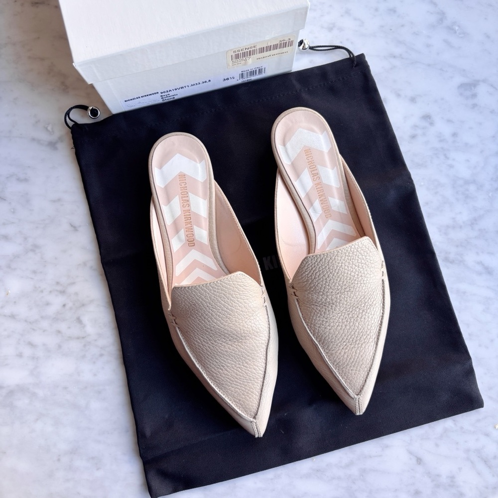 Nicholas Kirkwood Beya Pointed Mule Loafers